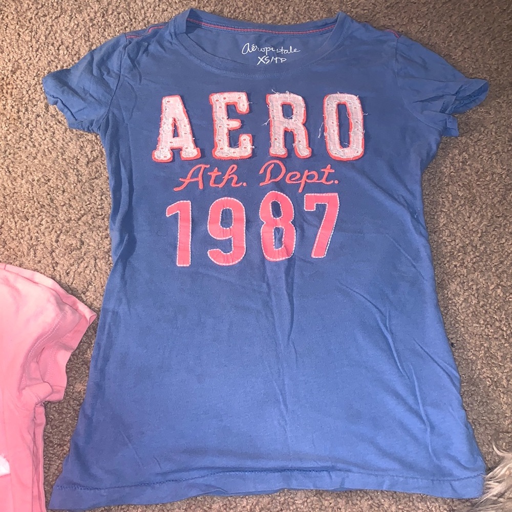Blue Aeropostale tshirt.